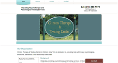 Desktop Screenshot of clintontherapy.com